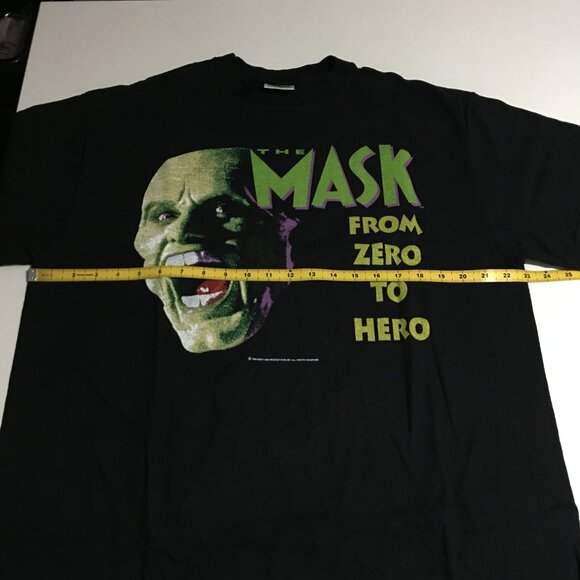 The Mask From Zero To Hero Movie Promo Jim Carrey T-Shirt XL Modern - Picture 4 of 5